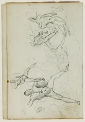 Studies of Nude Men in Combat