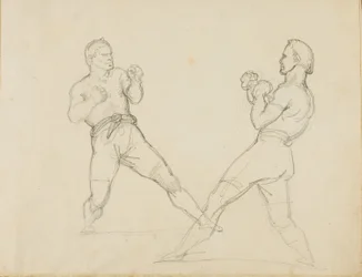 Two Boxers Sparring