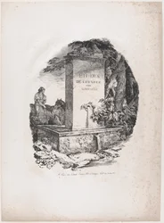 Watering Trough, Title Page of "Studies of Horses"