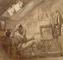 Young Painter in His Studio
