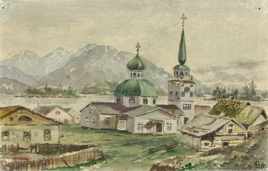 Rear View of Greek Church, Sitka