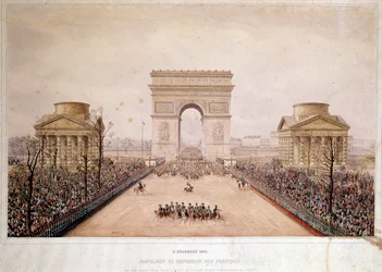 The French Emperor Napoleon III Entered Paris on 2/12/1852