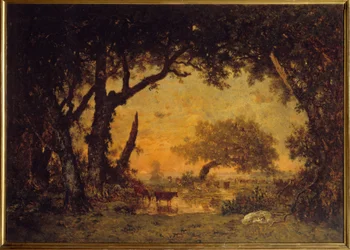 Exit of the Forest in Fontainebleau, Sunset