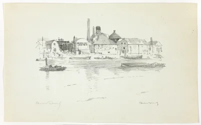 Battersea from the River, Low Tide