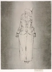 Pierrot en Pied, Portrait of Lady A. C.