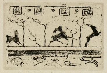 Stags, A Study for the Decoration of a Frame (Third Version)