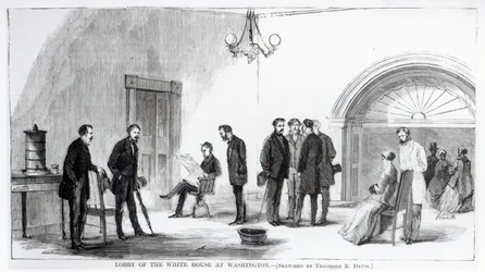 Lobby of the White House at Washington