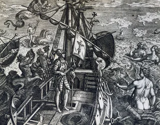 Christopher Columbus Discovering Indies