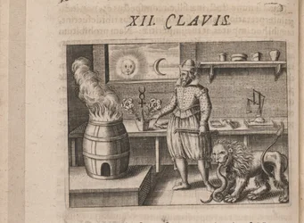 Illustration for Tripvs Avrevs, Hoc Est, Tres Tractatvs Chymici Selectissimi, 1618