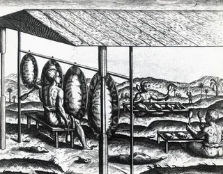 Javanese musical instruments, engraving
