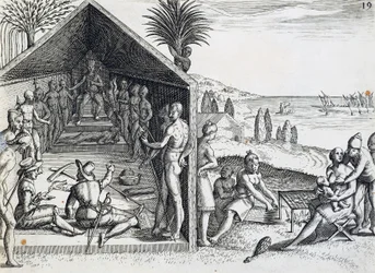 King Receiving European Visitors, Cape Lopez, Gabon, from India Orientalis