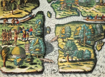 The French Help the Natives to Get Food