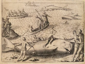 Whaling near Spitsbergen