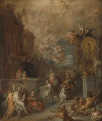 Allegory of the Farewell of William III from Amalia van Solms