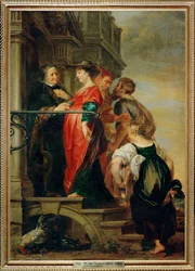 The Visitation - Saint Mary visits Saint Elisabeth