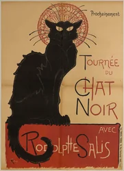 Advertising poster of the Cabaret du Chat Noir tour