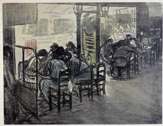 On the Terrace of the Cafe