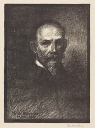 Self-Portrait (Steinlen Facing Forward, Head Turned Right)