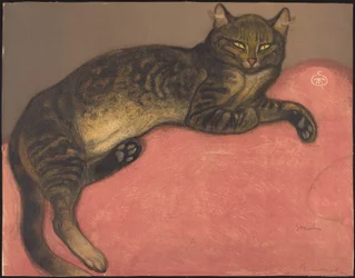 Winter: Cat on a Cushion