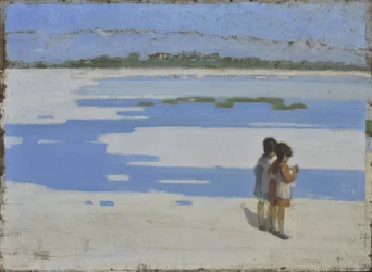 Two Children on the Beach