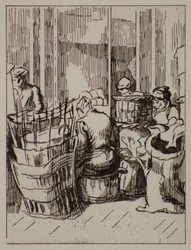 Men and Women with Baskets, 20th century