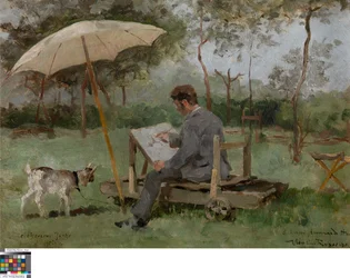 Armand Heins Painting Outdoors