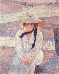 Young Woman on the Banks of the Greve River