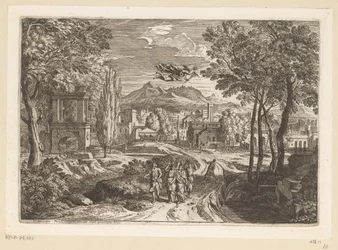 Arcadian Landscape with the Daughters of Cecrops (Suite de Paysages)