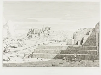 The Acropolis, Athens: The Pnyx, Areopagus, Acropolis and Mount Hymettos