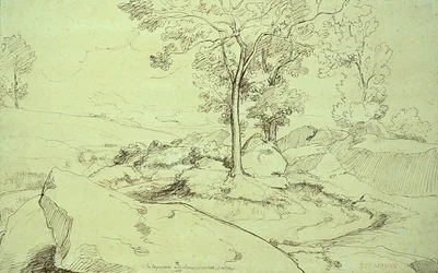 View of the Serpentara Between Olivano and Civitella