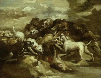 Dogs Fighting Bears