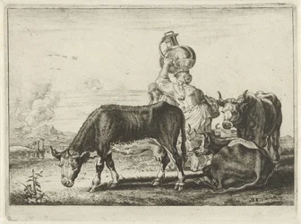 Cows and Two Milkmaids