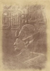 Close-up of the Sculpture of a Pharaoh
