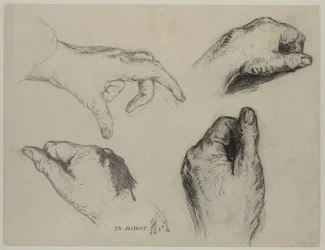 Study of Hands (recto), 1800s
