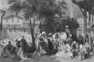 The Aurut Bazaar, or Slave Market, Constantinople