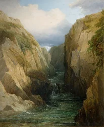 Gorge And River In Ireland