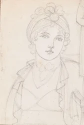 A Head-and-Shoulders Portrait of Emma Hamilton