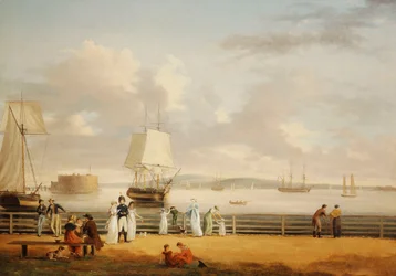 The Battery and Harbour, New York