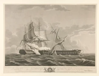 U.S Frigate Constitution capturing