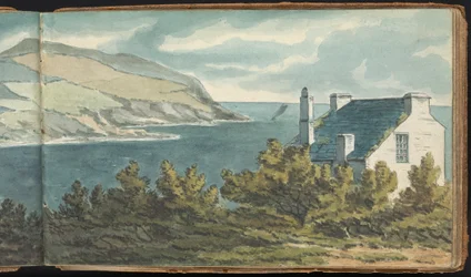 Album of Landscape and Figure Studies: Rocky Coastal Scene
