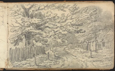 Album of Landscape and Figure Studies: Rural Road near Potten End