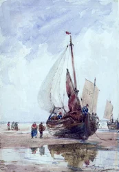 A Beached Fishing Smack