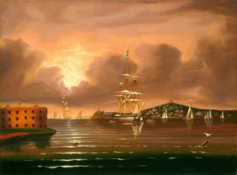 Threatening Sky, Bay of New York, mid 19th century