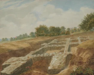 Excavation, The Mount, Roman Villa, Maidstone, Kent