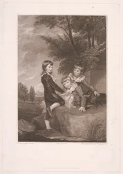 Thomas Philip Third Lord Grantham, Afterwards Earl De Grey, with His Brothers, Frederick John and Philip