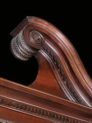 A George III breakfront bookcase