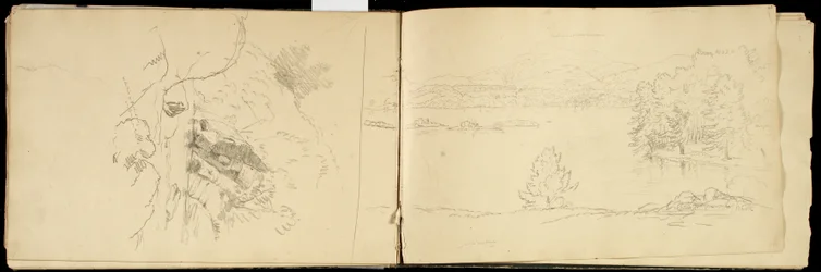 Hoosick or Saddle Mountain and Lake near Pittsfield, c.1832