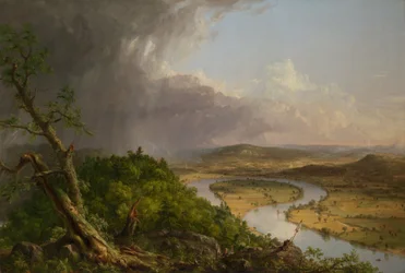 View from Mount Holyoke, Northampton, Massachusetts, after a Thunderstorm - The Oxbow, 1836