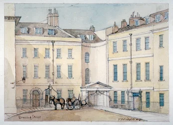 View of Downing Street, Westminster, London