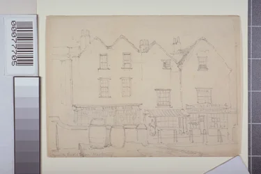 View of Buildings in Church Street, Hackney, c.1835